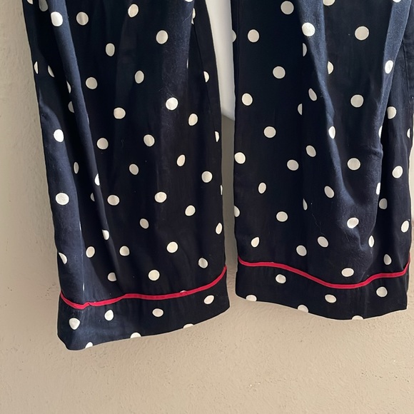 PJ Salvage Sz M Black Polka Dot 100% Cotton PJ Pants ONLY - Picture 6 of 15